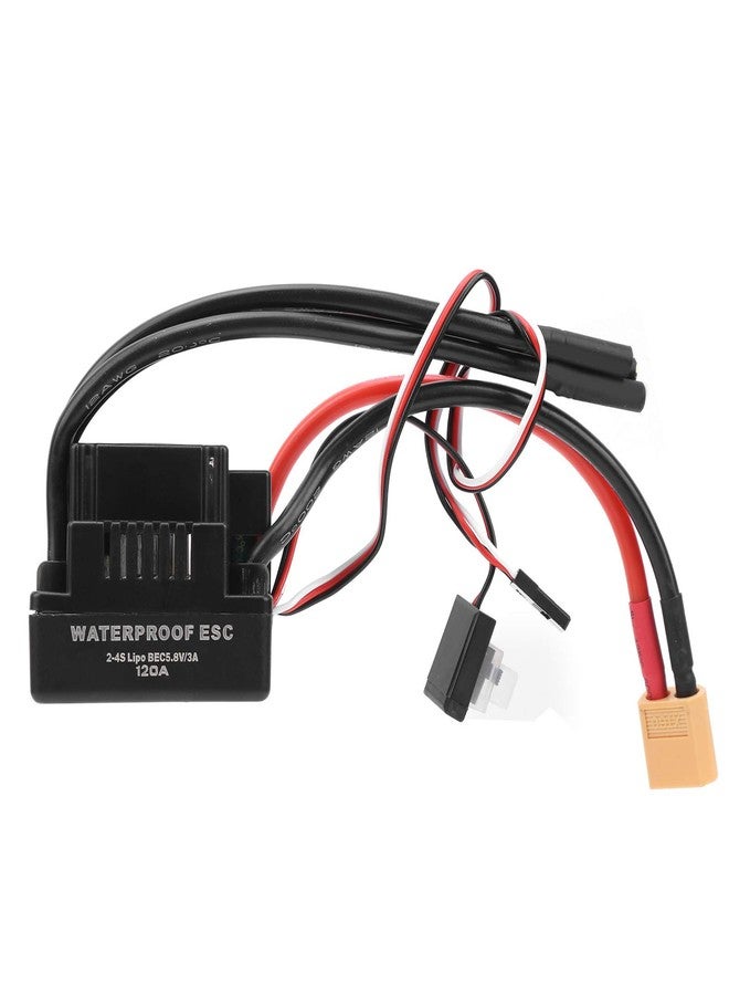 Alinory 120A ESC Electronic Speed Controller, RC Car ESC, Upgraded RC Accessories for RC Vehicle 1/8 RC Car(XT60) - Image 1